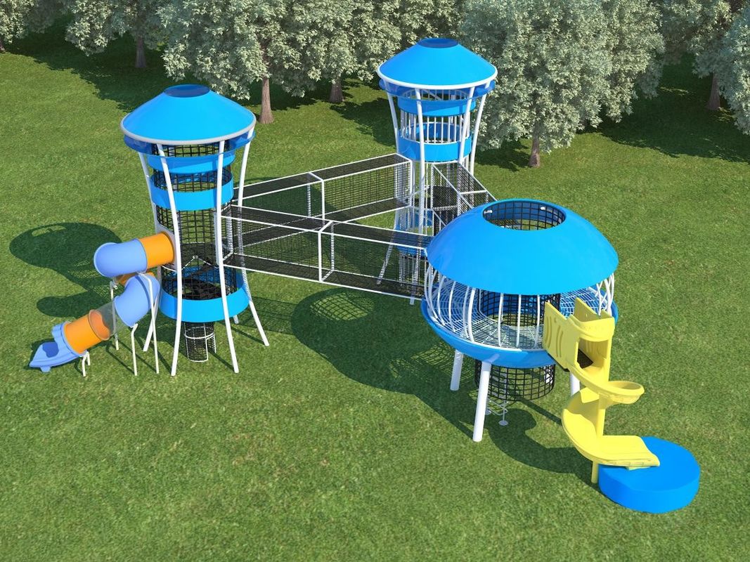 Özel Ticari Açık Hava Oyun Alanı Ekipmanı Renkli Kapalı Açık Hava Eğlence Parkı