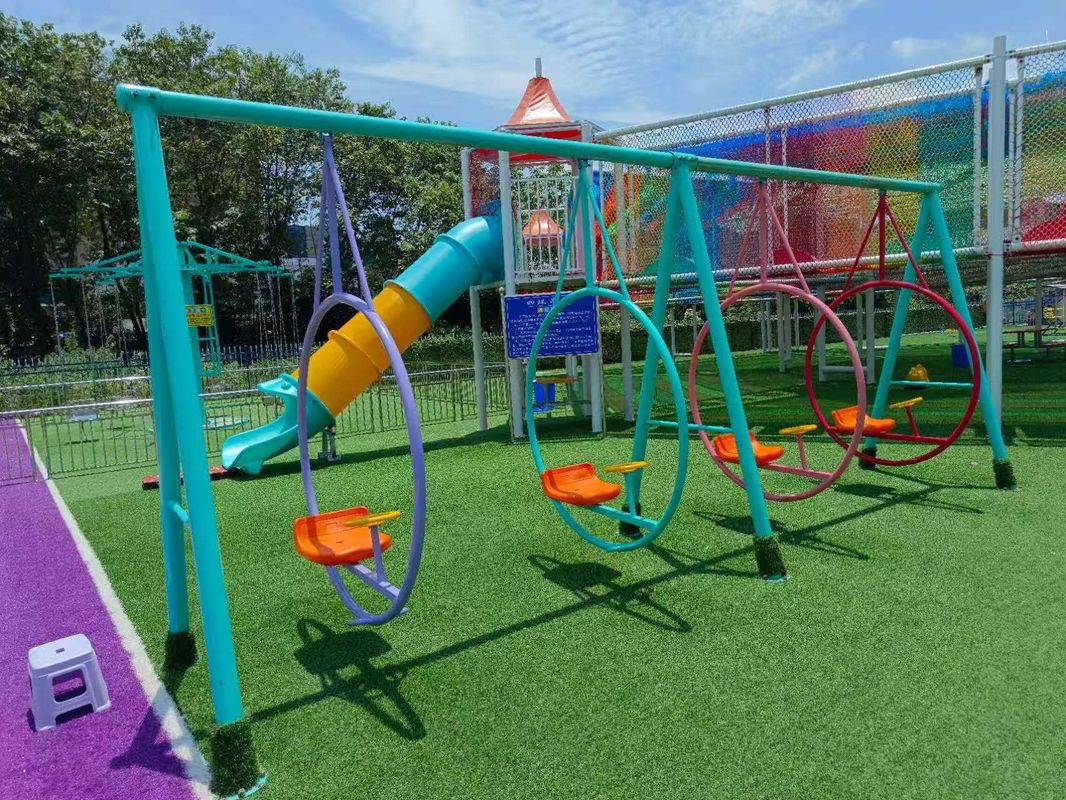 Unpowered Park Children's Multi-person Seesaw Rides Outdoor Playground Galvanized Pipe Seesaw