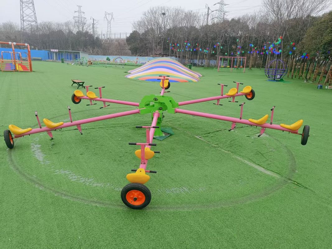 Unpowered Park Children's Multi-person Seesaw Rides Outdoor Playground Galvanized Pipe Seesaw